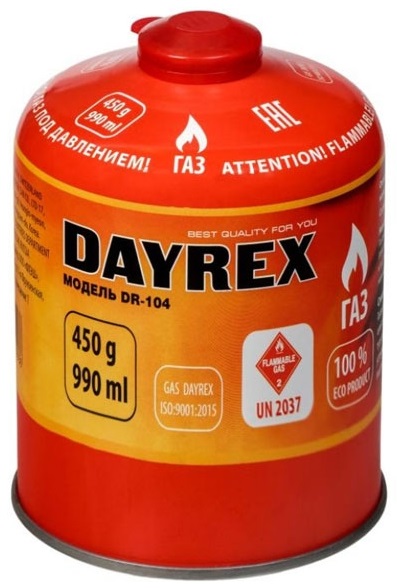 Газовый баллон DAYREX-104 (450 гр.)
