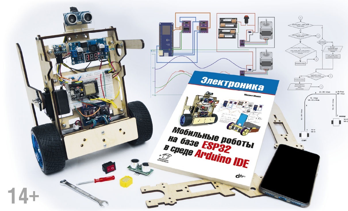 Балансирующий робот на базе ESP32 в среде Arduino IDE + КНИГА