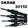 SKRAB 30152. Набор зенковочных свёрл по дереву. 4 сверла + ключ SKRAB 30152. Набор зенковочных свёрл по дереву. 4 сверла + ключ