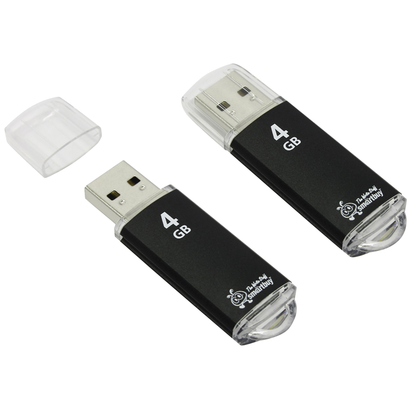 USB  4GB SMARTBUY V-Cut Black