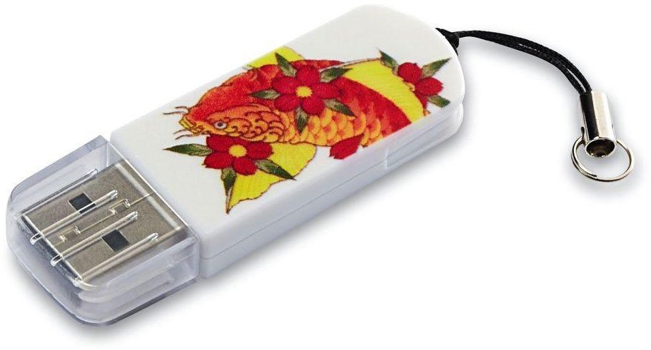 USB ���������� 16GB VERBATIM Mini Tattoo Edition KOI FISH