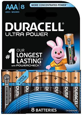 DURACELL ULTRA POWER LR03 BL-8