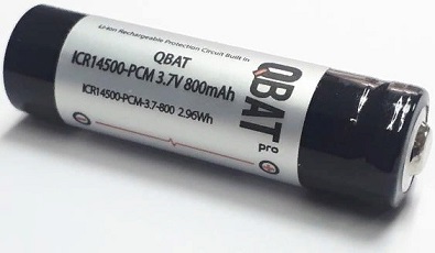 QBAT ICR14500-PCM (Li-ion 3.7V 800mAh � ������ ������)