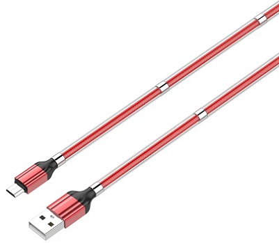 LDNIO LS491 RED.  USB-microUSB    1 . 