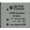 Аккумулятор AcmePower NB-4L (3.7V, min. 600mAh, Li-ion) для Canon IXUS 115 HS / 130 / 220 HS / 230 HS / 255 HS / 30 / 40 / 50 / 55 / 60 / 65 / 70 / 75 / 80 IS / 100 IS / ...
