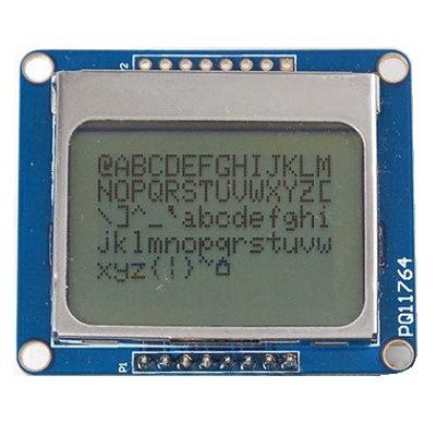 Аналог модуля RC015B / Монохромный дисплей Nokia 5110 / СИНИЙ.