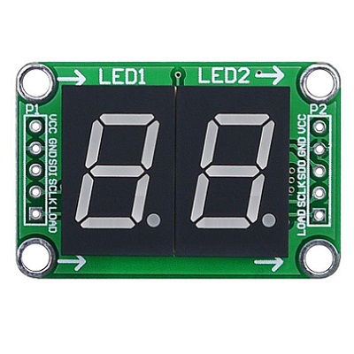 2- 7- LED    74HC595 / .