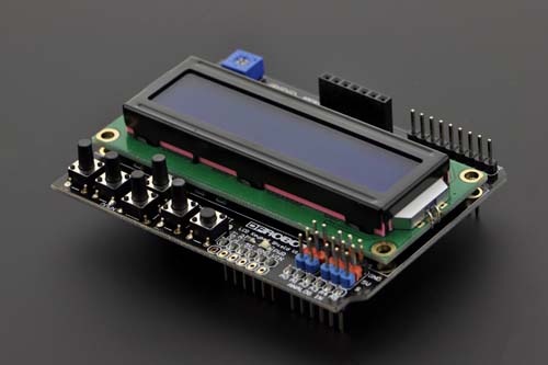 Модуль RC032. Дисплей LCD 1602 Shield For Arduino + клавиатура 6 кнопок