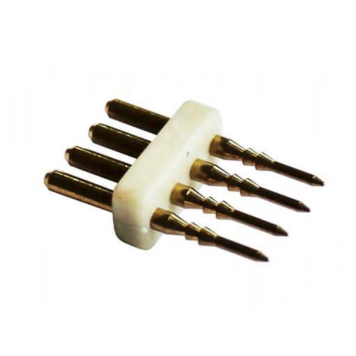 Соединитель 4-pin для ленты 220V RGB /игла/