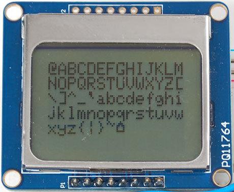 Модуль RC015B. Монохромный дисплей Nokia 5110, 84x48 px. на PCD8544. СИНИЙ
