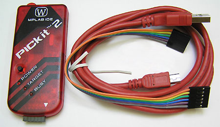 Модуль RC036. PICKIT 2 W. USB Программатор PIC контроллеров, микросхем памяти EEPROM и ключей KeeLOQ