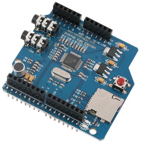 Модуль RC053. MP3-плеер-рекордер VS1053 для платформы Arduino с поддержкой micro-SD карт и возможностью воспроизведения потокового audio (интернет-радио)
