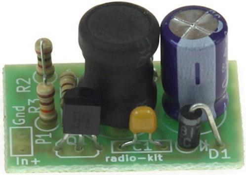 Радиоконструктор RP289. Повышающий преобразователь напряжения 1, 5 В в 3...4 В