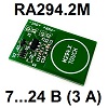Модуль RA294.2M. Сенсорная кнопка выключатель. С фиксацией. DC 7...24 В (3 А)