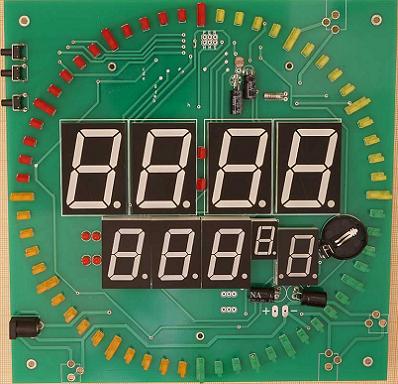 Часы-термометр на микроконтроллере ATmega8A с LED секундной стрелкой